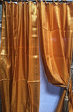 Indian Sari Fabric Yellow Gold Raj Curtain