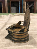 Vintage Kamakshi Brass Diya Oil Lamp