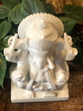 Marble Ganesha sculpture 12"