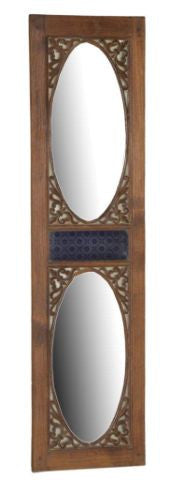 Wood Panel With Mirror