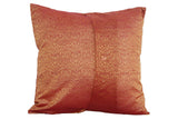 24" x 24" Red Paisley Sari Pillow Cover