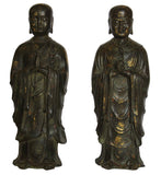 Standing Brass Luhan monks