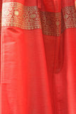 Indian Fabric Red Art Silk Curtains