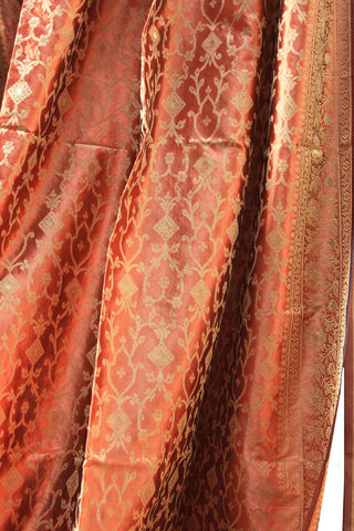 Indian Kela Sari Fabric Burgundy Decorative Drapes & Window