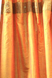 Indian Fabric Art Silk Gold Curtain