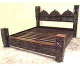 Triple Arch Low Pillar Bed Jhulla Bed
