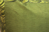 Green Chinese Style Jacard Border with Art Silk Inset