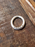 Oxidize silver ring