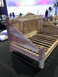 Indian Lotus Hand Carved Daybed