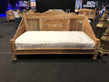 Indian Lotus Hand Carved Daybed