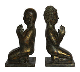 Gilt Bronze Praying Buddha Kneel Down