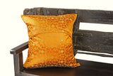 Indian pillows Cover Yellow Gold Kela Sari