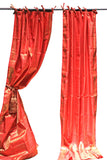 Indian Sari Red Raj Curtain