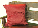 Burgundy Velvet Pillow Cover