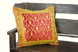 Indian pillows Cover Burgundy Kela Sari
