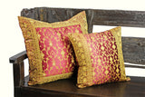 Indian pillows Cover Burgundy Kela Sari