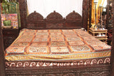 Brown and Yellow Indian Bed Cover